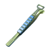 Dacamara Meibomian Gland Expressing Forceps, Titanium, 12mm Roller Pin, Perfectly Curved Smoothly Polished Plate Lays Perfectly In The Groove Of The Rolling Pin 